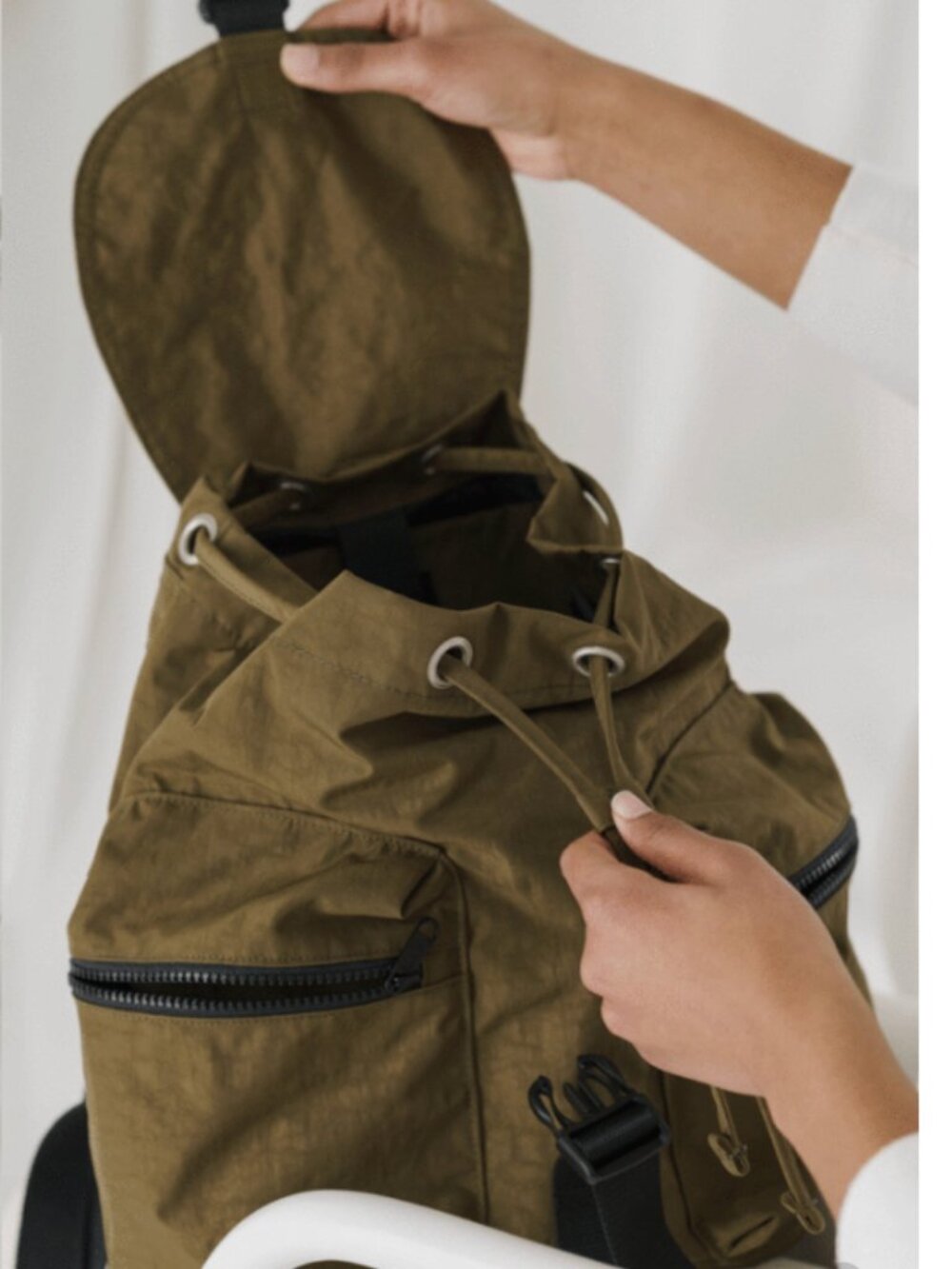 BAGGU Small Sport Backpack in Kelp - Picture 2 of 8